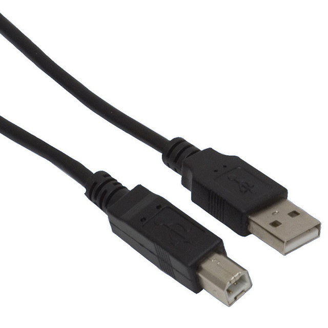 OFFICE DEPOT 26855 Ativa USB 2.0 Printer Cable, 6ft, Black, 26855