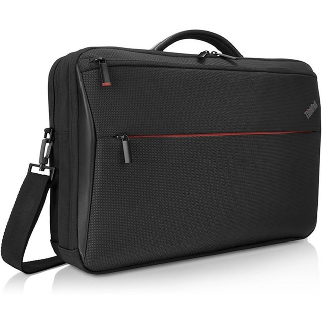 LENOVO, INC. Lenovo 4X40Q26384  Professional Carrying Case (Briefcase) for 15.6in Lenovo Notebook - Black - Wear Resistant, Tear Resistant - Polyethylene Foam - Polyurethane, Polyester Exterior Material - Trolley Strap, Handle - 13in Height x 16.1in 