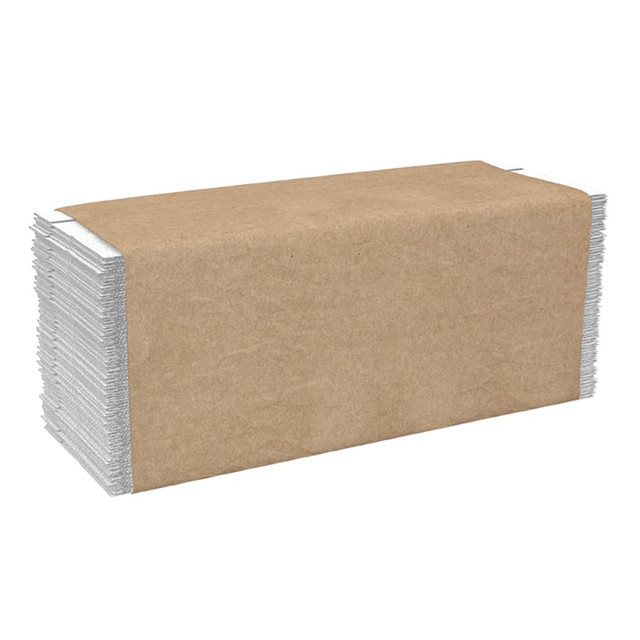 OFFICE DEPOT 1674 Highmark C-Fold 1-Ply Paper Towels, 100% Recycled, 200 Sheets Per Pack, Pack Of 12 Packs