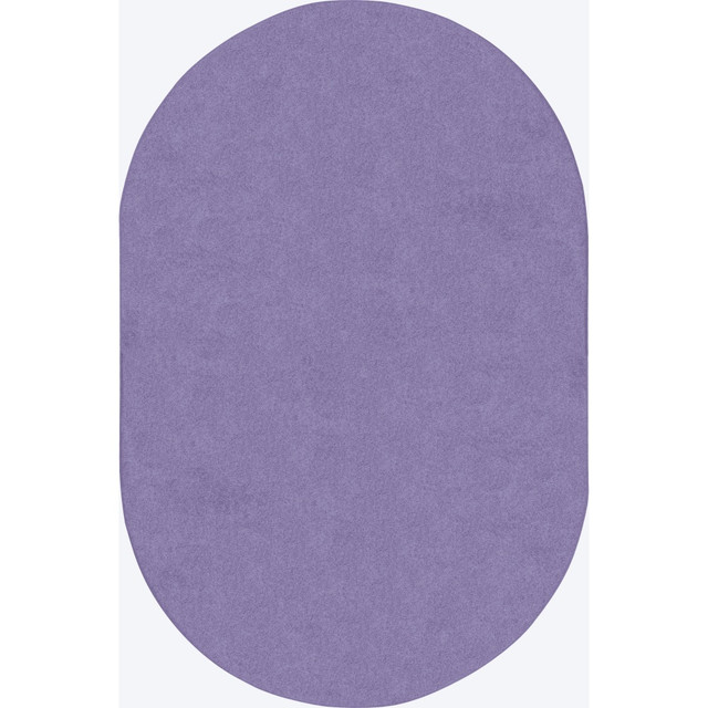 JOY CARPETS & CO. 623SS-04 Joy Carpets Kids Essentials Oval Area Rug, Just Kidding, 7-1/2ft x 12ft, Very Violet