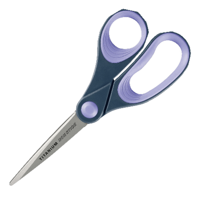 ACME UNITED CORPORATION 14910 Westcott Titanium-Bonded Scissors, 8in, Pointed, Gray/Purple ACME UNITED CORPORATION 14910 Westcott Titanium-Bonded Scissors, 8in, Pointed, Gray/Purple