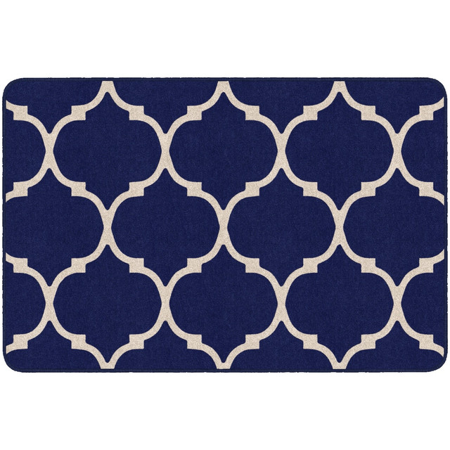 FLAGSHIP CARPETS FA1376-22FS  Moroccan Trellis Rectangular Rug, 48in x 72in, Blue