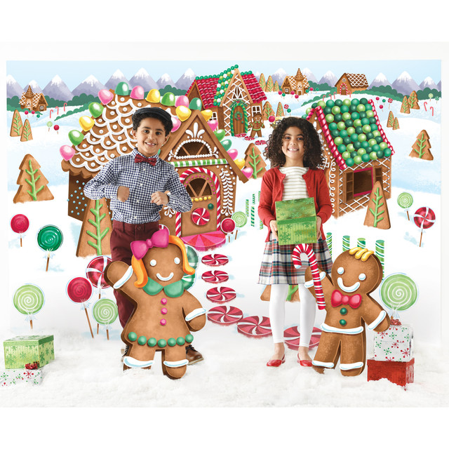 AMSCAN 671219  671219 Christmas Deluxe Scene Setter, 65inH x 100-1/2inW, Multicolor