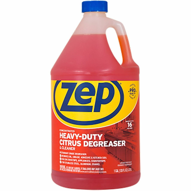 ZEP INC. ZUCIT128 Zep Heavy-Duty Citrus Degreaser - Concentrate - 128 fl oz (4 quart) - 1 Each - Heavy Duty - Orange