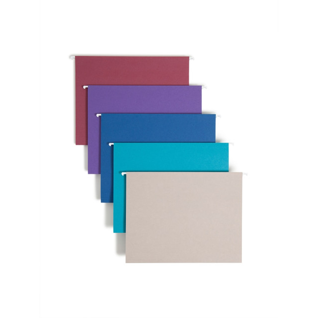 SMEAD MFG CO 64056 Smead Hanging File Folders, Letter Size, Assorted Colors, Box Of 25 Folders