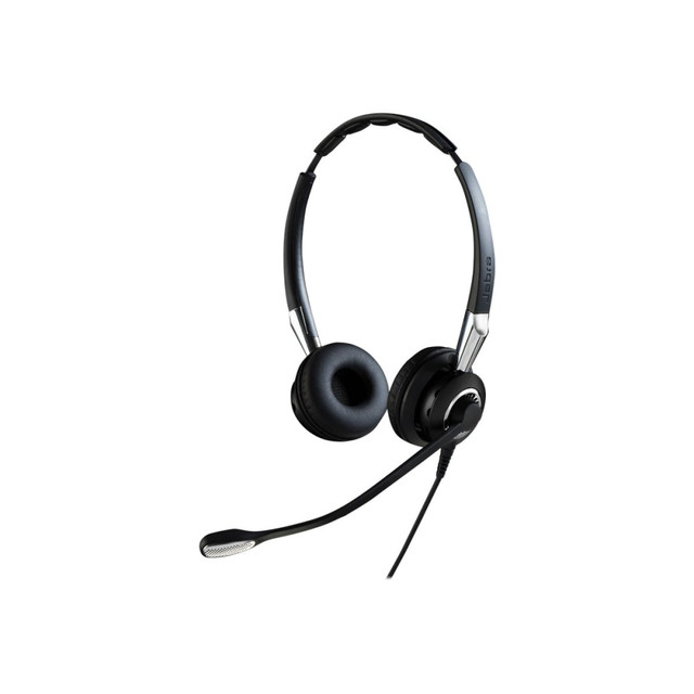 GN AUDIO USA INC. Jabra GSA2409-820-205  BIZ 2400 II QD Headset - Microsoft Teams Certification - Stereo - Quick Disconnect - Wired - 150 Ohm - 150 Hz - 6.80 kHz - Over-the-head - Binaural - Supra-aural - 3.28 ft Cable - Noise Cancelling, Uni-directi