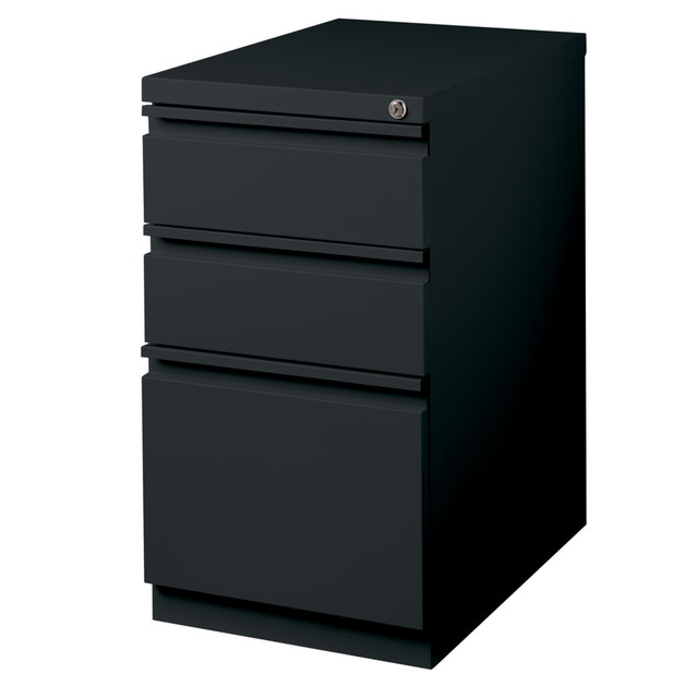 OFFICE DEPOT HID18506 WorkPro 23inD Vertical 3-Drawer Mobile Pedestal File Cabinet, Black