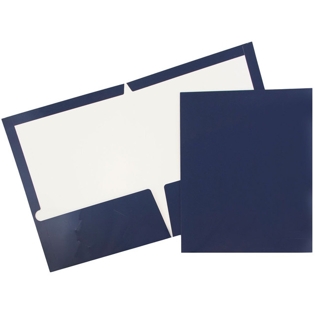 JAM PAPER AND ENVELOPE 5042523D JAM Paper Glossy 2-Pocket Presentation Folders, Navy Blue, Pack of 6 JAM PAPER AND ENVELOPE 5042523D JAM Paper Glossy 2-Pocket Presentation Folders, Navy Blue, Pack of 6