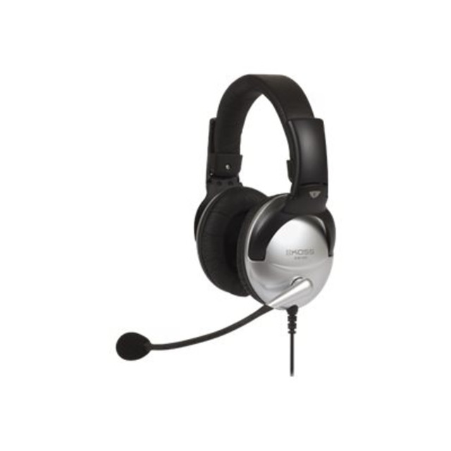 KOSS CORPORATION 184747 Koss Full-Size Over-Ear Headphones, Black & Silver, SB45