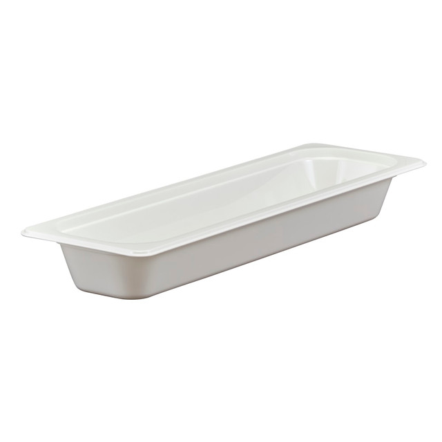 CAMBRO MFG. CO. Cambro 22LPCW148  Camwear GN 1/2 Long 2in Food Pans, White, Set Of 6 Pans
