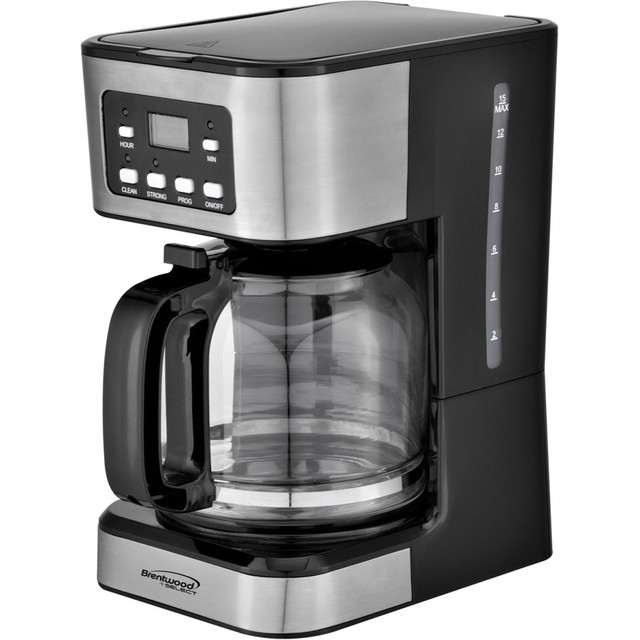 BRENTWOOD APPLIANCES, INC. TS-222BK Brentwood TS-222BK 12-Cup Digital Coffee Maker, Black - Programmable - 800 W - 12 Cup(s) - Multi-serve - Timer - Black BRENTWOOD APPLIANCES, INC. TS-222BK Brentwood TS-222BK 12-Cup Digital Coffee Maker, Black - Programmable - 800 W - 12 Cup(s) - Multi-serve - Timer - Black