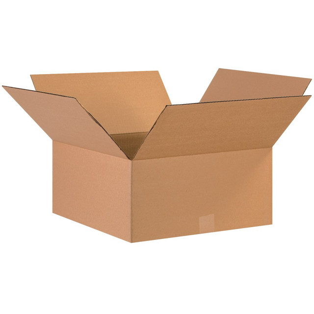 B O X MANAGEMENT, INC. 17178 Partners Brand Corrugated Boxes, 17in x 17in x 8in, Kraft, Pack Of 20