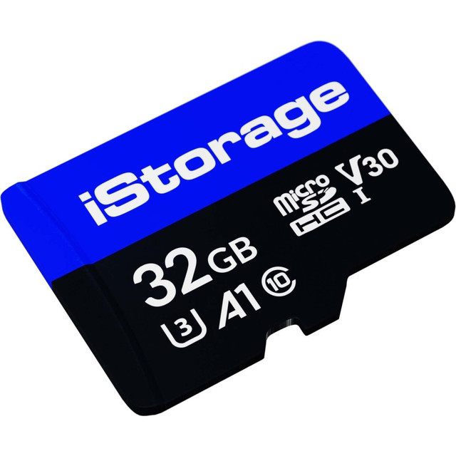 ISTORAGE LIMITED iStorage IS-MSD-1-32  microSD Card 32GB | Encrypt data stored on iStorage microSD Cards using datAshur SD USB flash drive | Compatible with datAshur SD drives only - 100 MB/s Read - 95 MB/s Write