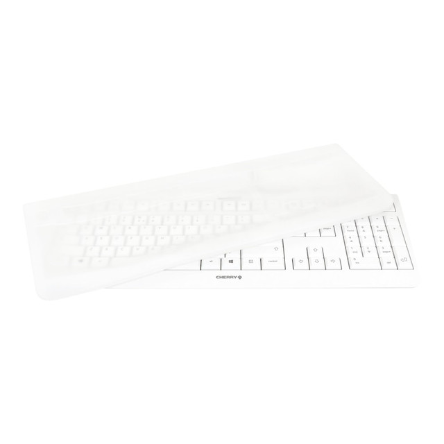 CHERRY GMBH EZN-0800EU-0 CHERRY WHITE EZClean Keyboard, 104 Keys, Light Gray, KC 1000