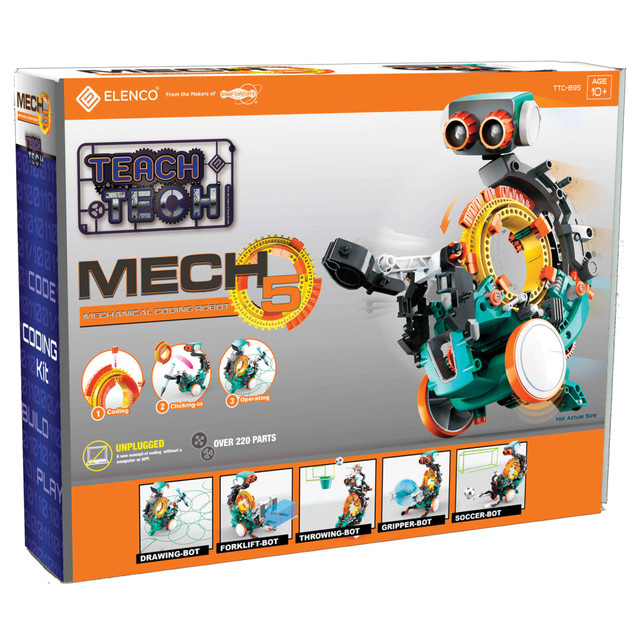 ELENCO ELECTRONICS INC. EE-TTC895 Elenco Electronics Teach Tech Mech-5 Mechanical Coding Robot ELENCO ELECTRONICS INC. EE-TTC895 Elenco Electronics Teach Tech Mech-5 Mechanical Coding Robot