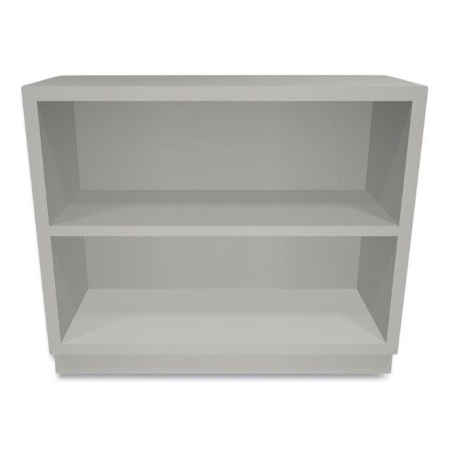 HON COMPANY S30ABCQ Metal Bookcase, Two-Shelf, 34.5w x 12.63d x 29h, Light Gray