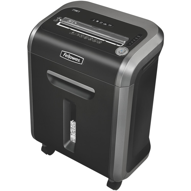 FELLOWES INC. 3227901 Fellowes Powershred 79Ci 100% Jam-Proof 16-Sheet Cross-Cut Paper Shredder with SafeSence, Black/Silver