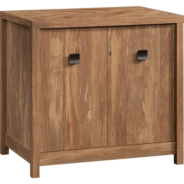 SAUDER WOODWORKING CO. 429515 Sauder Cannery Bridge Utility Cabinet With 2 Doors, 29-3/4inH x 31-3/4inW x 22inD, Sindoori Mango SAUDER WOODWORKING CO. 429515 Sauder Cannery Bridge Utility Cabinet With 2 Doors, 29-3/4inH x 31-3/4inW x 22inD, Sindoori Mango