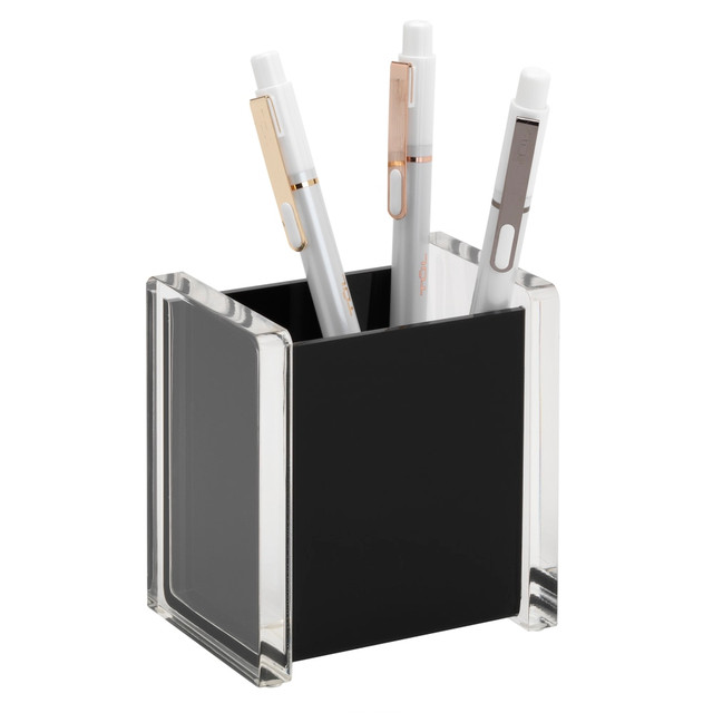 OFFICE DEPOT ST-153HBK Realspace Black Acrylic Pencil Cup OFFICE DEPOT ST-153HBK Realspace Black Acrylic Pencil Cup