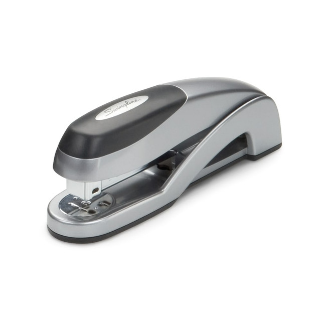 ACCO BRANDS USA, LLC S7087801E Swingline Optima Desktop Stapler, 25 Sheets Capacity, Silver ACCO BRANDS USA, LLC S7087801E Swingline Optima Desktop Stapler, 25 Sheets Capacity, Silver