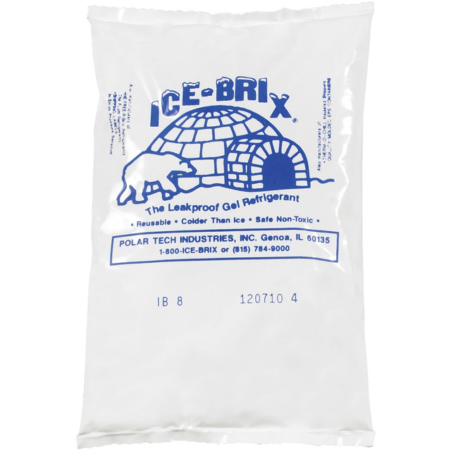 B O X MANAGEMENT, INC. IB8BPD Ice-Brix Cold Packs, 8 oz, 6in x 4in x 3/4in, Box Of 36