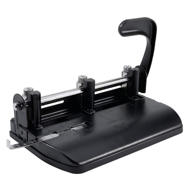 OFFICEMATE INTERNATIONAL CORP. 90078 OIC Heavy-Duty 3-Hole Lever Punch, Black OFFICEMATE INTERNATIONAL CORP. 90078 OIC Heavy-Duty 3-Hole Lever Punch, Black