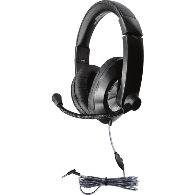 VCOM INTERNATIONAL MULTI MEDIA ST2BK Hamilton Buhl Smart-Trek Headset - Stereo - Mini-phone (3.5mm) - Wired - 32 Ohm - 50 Hz to 20 kHz - Over-the-head - Binaural - Ear-cup - 5 ft Cable - Omni-directional Microphone - Black, Silver VCOM INTERNATIONAL MULTI MEDIA ST2BK Hamilton Buhl Smart-Trek Headset - Stereo - Mini-phone (3.5mm) - Wired - 32 Ohm - 50 Hz to 20 kHz - Over-the-head - Binaural - Ear-cup - 5 ft Cable - Omni-directional Microphone - Black, Silver