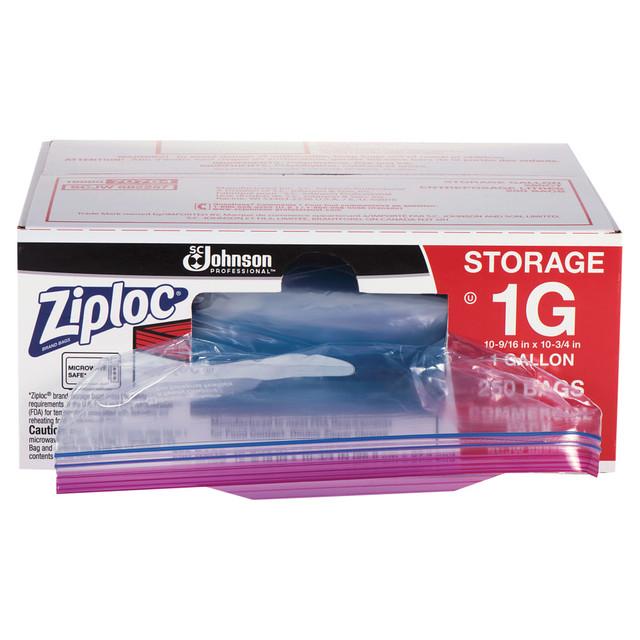 S.C. JOHNSON & SON, INC. 94602 Ziploc Storage Bags, 1 Gallon, Box Of 250 Bags S.C. JOHNSON & SON, INC. 94602 Ziploc Storage Bags, 1 Gallon, Box Of 250 Bags
