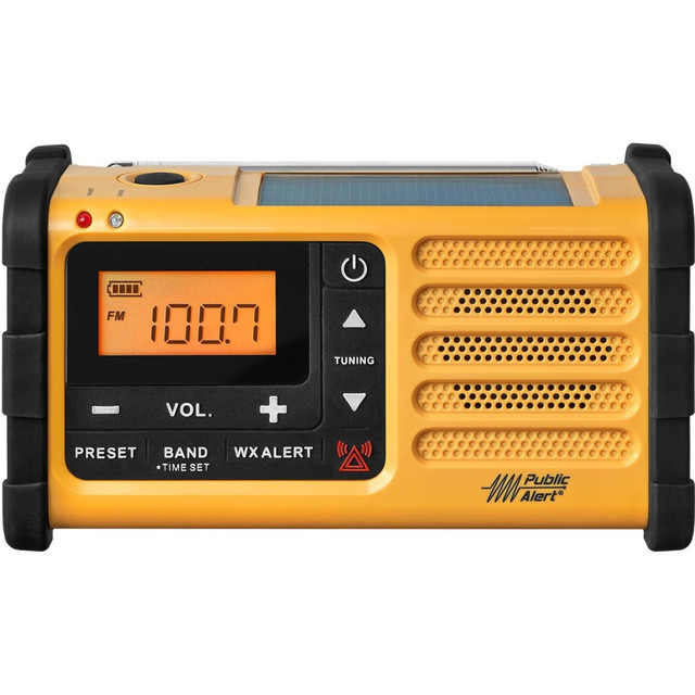 SANGEAN AMERICA, INC. Sangean MMR-88  MMR-88 FM / AM / Weather / Handcrank / Solar / Emergency Alert Radio - with NOAA All Hazard, Weather Disaster - FM, AM, WX - 7 Weather - Handheld