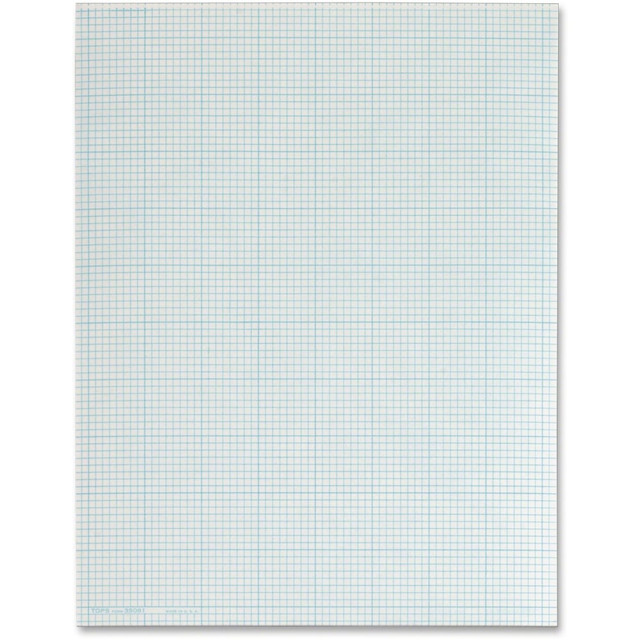 Choose this TOPS graph paper the next time you need to plan a project or chart a graph. This pad features both-side-ruling surface paper, allowing you to get more out of each sheet by writing on the front or the back.  Sturdy back provides an easy writing surface.  Standard letter-size pages strike a balance between portability and having enough space to comfortably plan.  Pages are quad ruled to offer precision when drawing plans and charts. Features 8 squares per inch with each inch highlighted with a heavier blue line.  Glue-top binding ensures the pages stay together until you choose to remove one.  This cross section pad includes 50 sheets of graph paper.