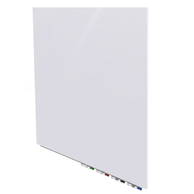 GHENT MANUFACTURING INC. ARIASM44WH Ghent Aria Low Profile Glassboard, Magnetic, 48inH x 48inW, Square, White