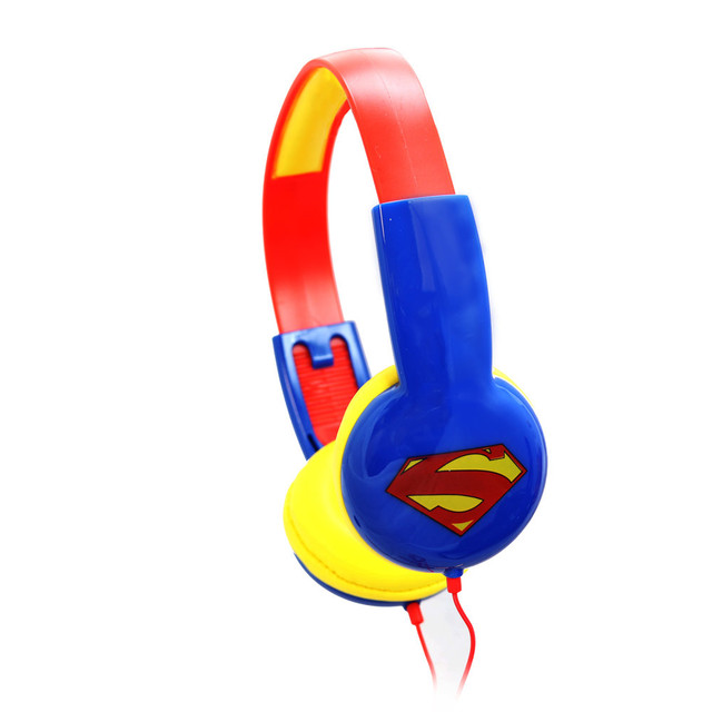 SAKAR INTERNATIONAL, INC. 995100680M Sakar Superman Kid-Safe Adjustable Headphones, Blue