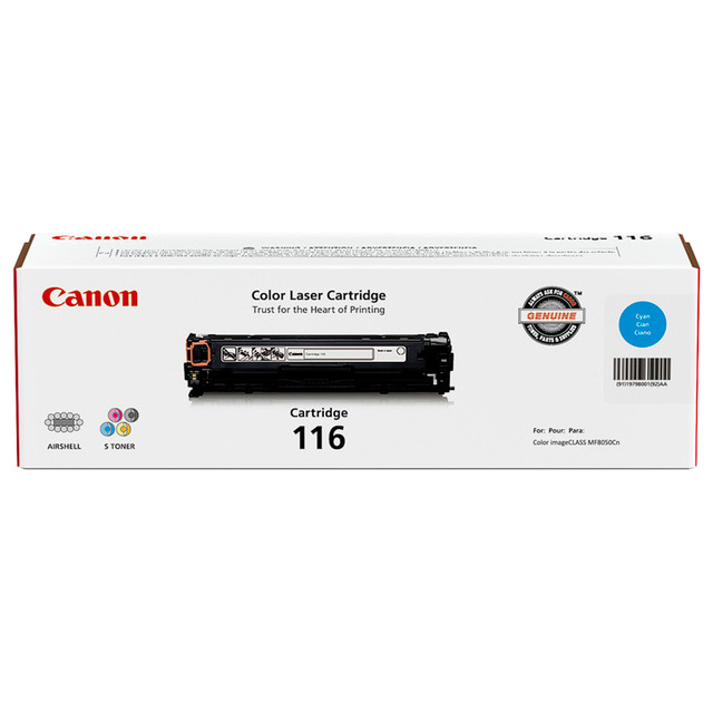 CANON USA, INC. 1979B001AA Canon 116 Cyan Toner Cartridge, 1979B001 CANON USA, INC. 1979B001AA Canon 116 Cyan Toner Cartridge, 1979B001