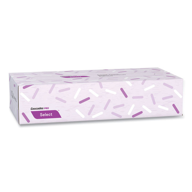 CASCADES TISSUE GROUP PRO F950 Select Flat Box Facial Tissue, 2-Ply, White, 100 Sheets/Box, 30 Boxes/Carton