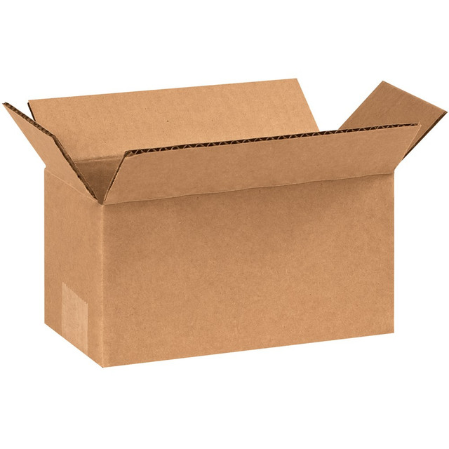 B O X MANAGEMENT, INC. 844 Partners Brand Long Corrugated Boxes, 8in x 4in x 4in, Kraft, Pack Of 25