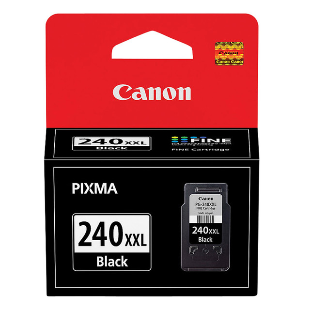 Compatible Canon models: PIXMA : MG2120, MG2220, MG3120, MG3122, MG3220, MG3222, MG3520, MG3522, MG3620, MG4120, MG4220, MX372, MX392, MX432, MX439, MX452, MX459, MX472, MX479, MX512, MX522, MX532, TS5120.  .  If you are looking for an upgrade in Canon black ink, consider the Canon ChromaLife 100 black ink cartridge. More impressive print results will lead you to more impressive business results. Pick up a supply of Canon PG-240XXL black ink cartridges to stay prepared.  FINE technology for exceptional sharpness and detail  Reliable, Original Canon ink cartridge  Genuine Canon ink for longer lasting images  Canon PG-240XXL ChromaLife 100 black ink cartridge offers high quality and remarkable durability. This Canon ChromaLife black ink cartridge features FINE (Full-Photolithography Inkjet Nozzle Engineering) technology.  Helps Avoid Waste - Designed for extended use, helping reduce or eliminate material use and potentially save money.  Recycling solution - designed to encourage recycling, helping you divert materials from landfill.