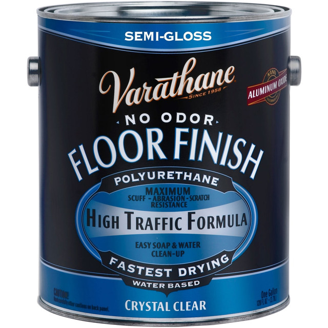 THE FLECTO COMPANY INC. Varathane 230131  No-Odor Floor Finish Polyurethane, 1 Gallon, Crystal Clear Semi-Gloss, Pack Of 2 Cans