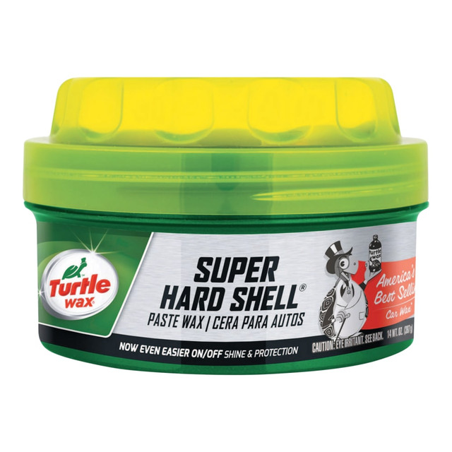 TURTLE WAX INC. Turtle Wax T222R  Super Hard Shell Paste Car Wax, 14 Oz Bottle, Case Of 6