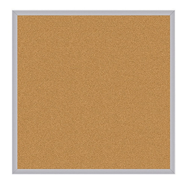 GHENT MANUFACTURING INC. AK44 Ghent Cork Bulletin Board, 48 1/2in x 48 1/2in, Aluminum Frame With Silver Finish GHENT MANUFACTURING INC. AK44 Ghent Cork Bulletin Board, 48 1/2in x 48 1/2in, Aluminum Frame With Silver Finish