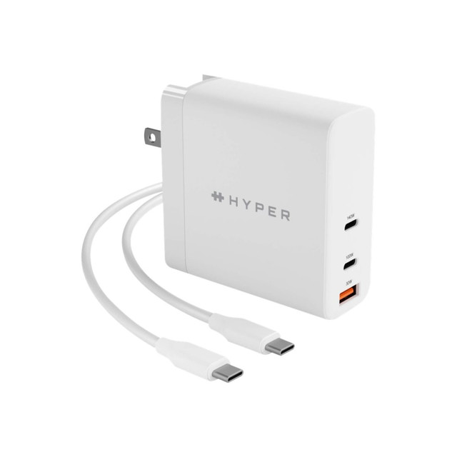 TARGUS, INC. Targus HJG140US HyperJuice Power Adapter For MacBooks, iPads, iPhone, PCs And Android, White, HJG140US