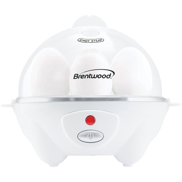 BRENTWOOD APPLIANCES, INC. 995114327M Brentwood Electric 7-Egg Cooker With Auto Shutoff, White