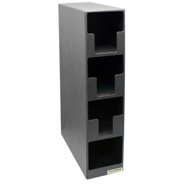 SAN JAMAR, INC. L2203 San Jamar 4-Section EZ-Fit Lid/Straw Holder, Black