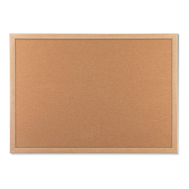 UBRANDS, LLC 003U00-01 U Brands Cork Bulletin Board, 47in x 35in, Birch Wood Frame