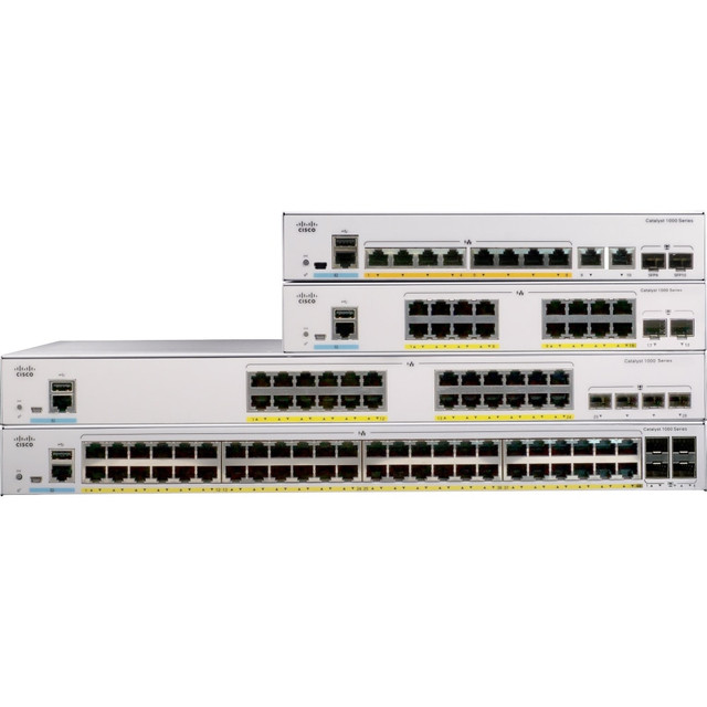 CISCO C1000-24FP-4G-L Catalyst C1000-24FP-4G-L Ethernet Switch - 24 Ports - Manageable - 2 Layer Supported - Modular - 4 SFP Slots - Twisted Pair, Optical Fiber - Rack-mountable - Lifetime Limited Warranty CISCO C1000-24FP-4G-L Catalyst C1000-24FP-4G-L Ethernet Switch - 24 Ports - Manageable - 2 Layer Supported - Modular - 4 SFP Slots - Twisted Pair, Optical Fiber - Rack-mountable - Lifetime Limited Warranty