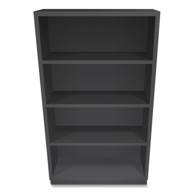 HON COMPANY S60ABCS Metal Bookcase, Four-Shelf, 34.5w x 12.63d x 59h, Charcoal