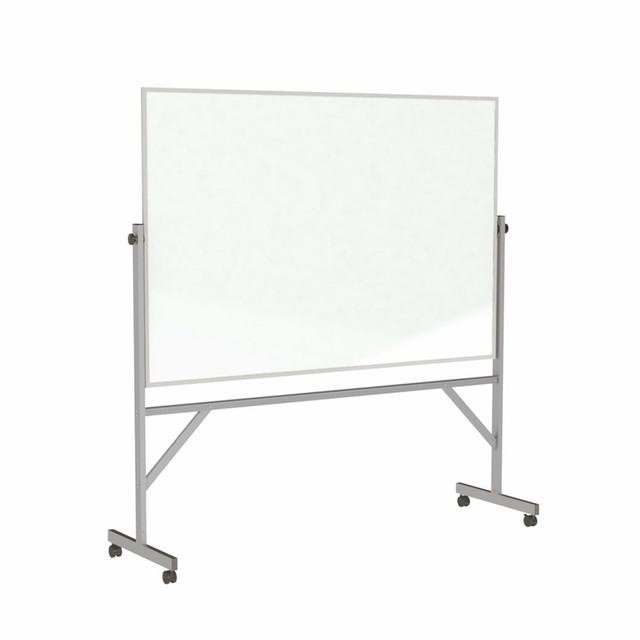 GHENT MANUFACTURING INC. Ghent ARM1M146  Reversible Magnetic Dry-Erase Whiteboard, 48in x 72in, Aluminum Frame With Silver Finish