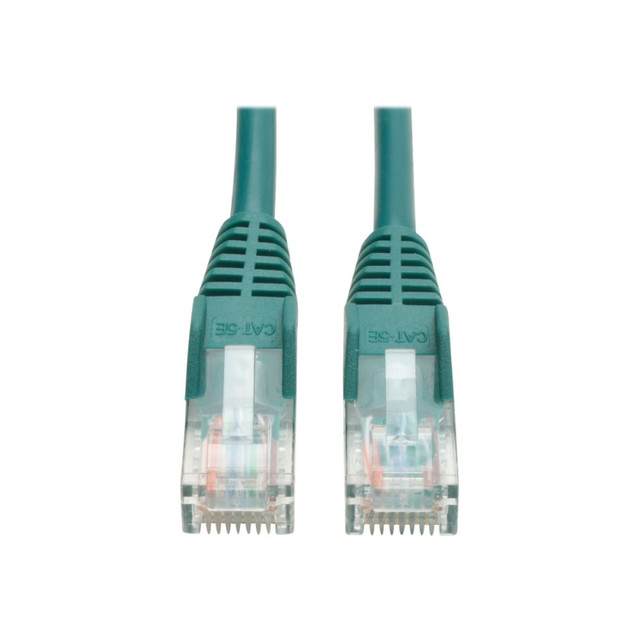 TRIPP LITE N001-025-GN Eaton Tripp Lite Series Cat5e 350 MHz Snagless Molded (UTP) Ethernet Cable (RJ45 M/M), PoE - Green, 25 ft. (7.62 m) - Patch cable - RJ-45 (M) to RJ-45 (M) - 25 ft - UTP - CAT 5e - molded, snagless, stranded - green