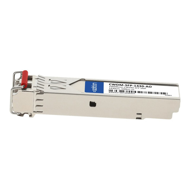 ADD-ON COMPUTER PERIPHERALS, INC. CWDM-SFP-1430-AO AddOn - SFP (mini-GBIC) transceiver module (equivalent to: Cisco CWDM-SFP-1430) - GigE - 1000Base-CWDM - LC single-mode - up to 49.7 miles - 1430 nm - TAA Compliant ADD-ON COMPUTER PERIPHERALS, INC. CWDM-SFP-1430-AO AddOn - SFP (mini-GBIC) transceiver module (equivalent to: Cisco CWDM-SFP-1430) - GigE - 1000Base-CWDM - LC single-mode - up to 49.7 miles - 1430 nm - TAA Compliant