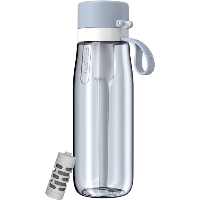 AQUASHIELD NORTH AMERICA LLC AWP2731BLO/37 Philips GoZero Everyday Tritan Water Bottle With Filter, 22 Oz, Blue