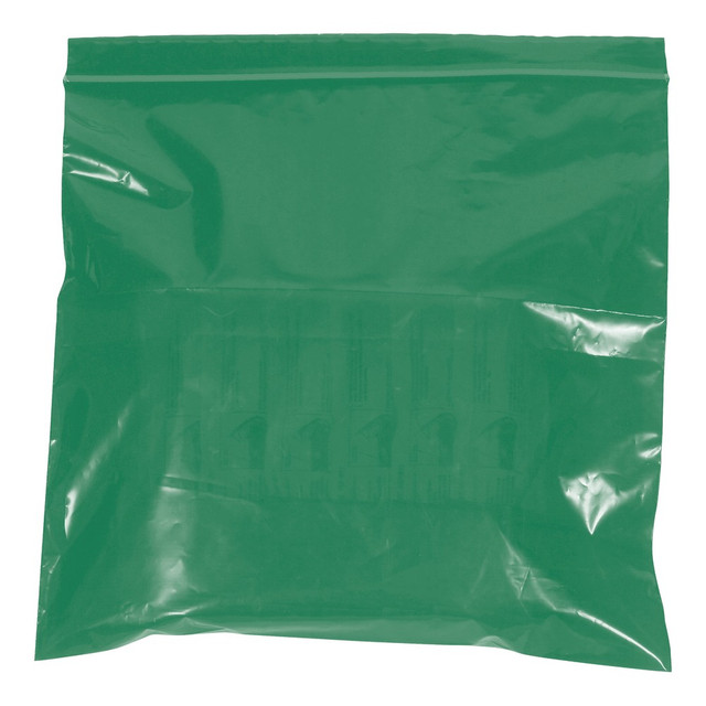 B O X MANAGEMENT, INC. PB3615G Partners Brand 2 Mil Colored Reclosable Poly Bags, 6in x 9in, Green, Case Of 1000